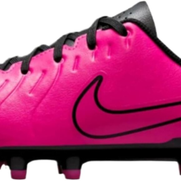 Nike JR Tiempo Legend Club FG/MG Pink Black Soccer Cleats DV4352 600 Gs Sz - Picture 5 of 6
